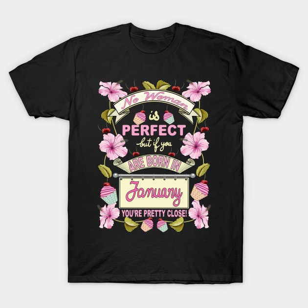 January Woman T-Shirt by Designoholic